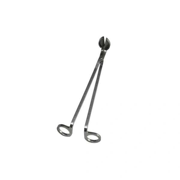 Dlouhé nůžky na zastřižení knotu svíčky - střídbrné