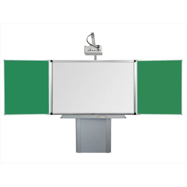 Dotyková interaktivní tabule 85" s křídly na stojanu + krátký projektor