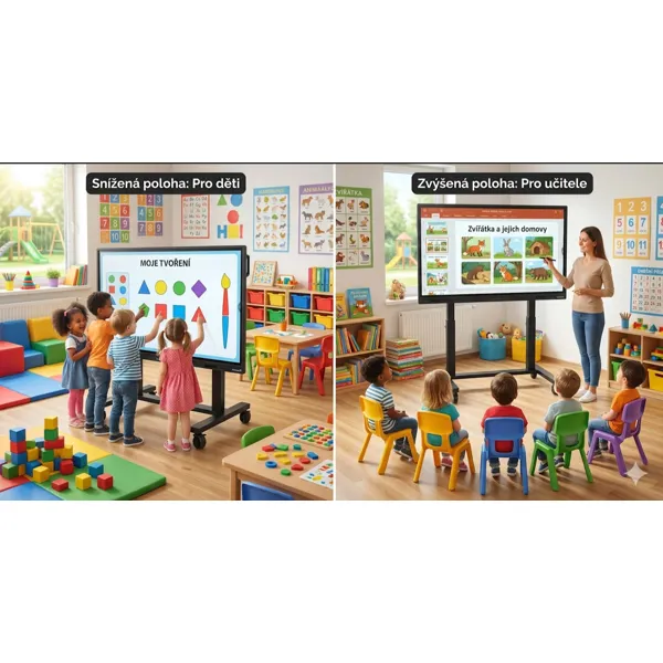 Dotykový LCD displej 65" na stojanu