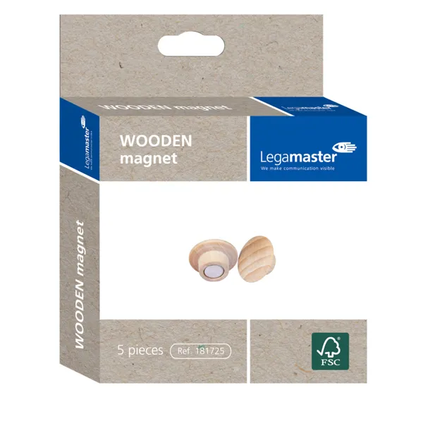 Obrázek pro LEG-7181725 Magnety dřevěné, 5 ks