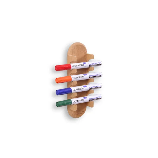 Dřevěný magnetický držák popisovačů na skleněné tabule