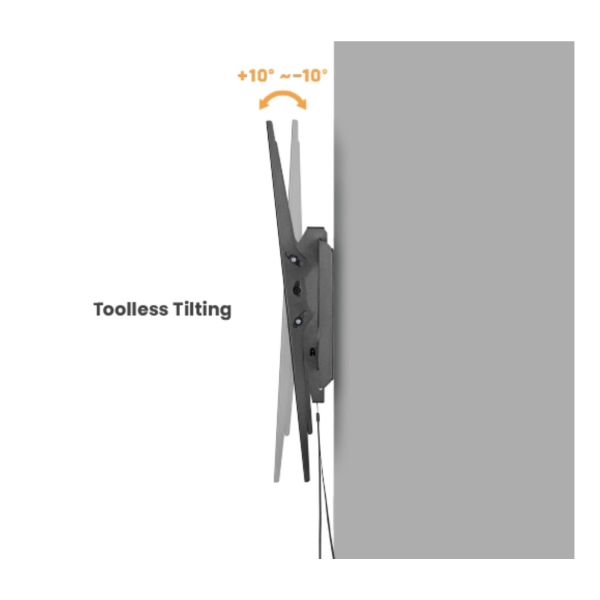 Držák Brateck LP73-69T pro TV 60"-120" 120kg polohovatelný nástěnný Heavy Duty