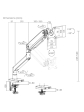 Držák monitoru Brateck LDT60-C012 jedno rameno mechanická pružina Heavy Duty