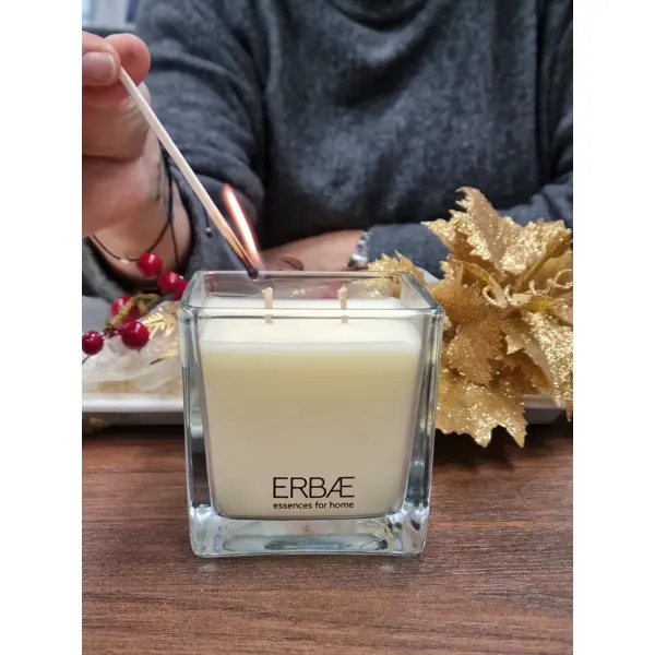 ERBAE Vonná svíčka v čirém skle s vůní MAEL - 210 g