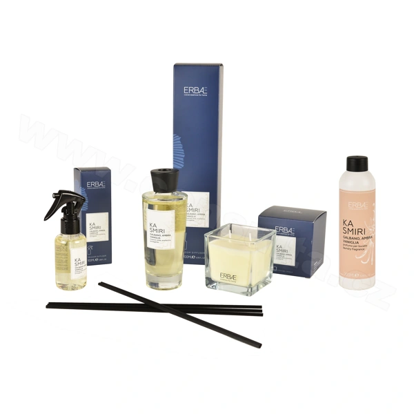 ERBAL Vonná svíčka v čirém skle s vůní KASMIRI - 210 g