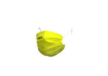Face mask ALÉ DOTS yellow - Velikost UNI