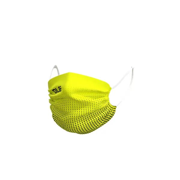 Face mask ALÉ DOTS yellow - Velikost UNI
