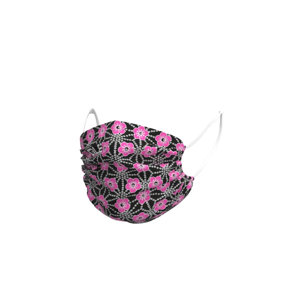 Face mask ALÉ GARDA black/pink - Velikosti UNI