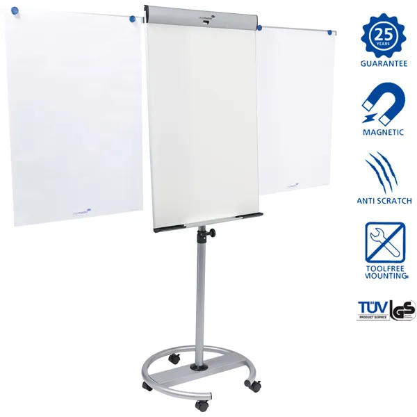 Flipchart PROFESSIONAL TRIANGLE s kruhovou podstavou