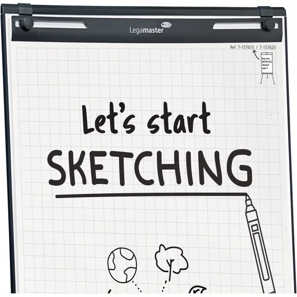 Flipchart SKETCH EASY, mobilní s kulatou podstavou