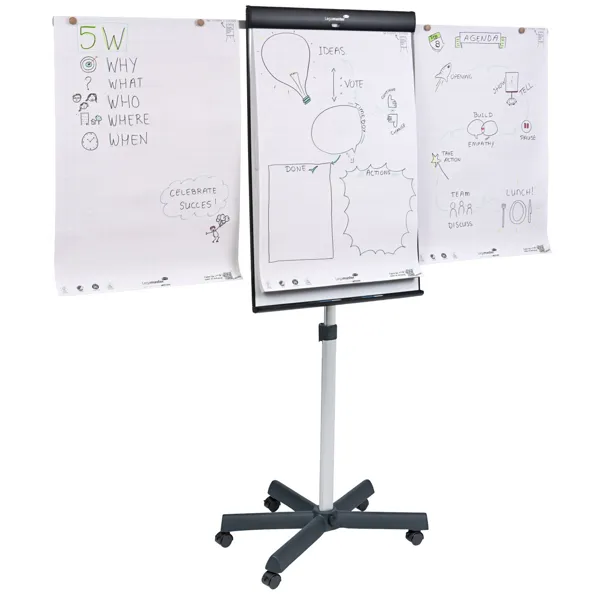 Flipchart SKETCH PRO, mobilní s hvězdicovou podstavou