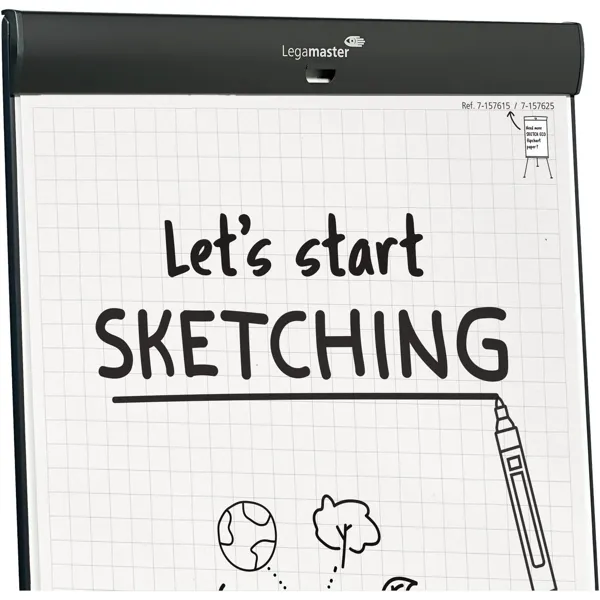 Flipchart SKETCH PRO, mobilní s kulatou podstavou