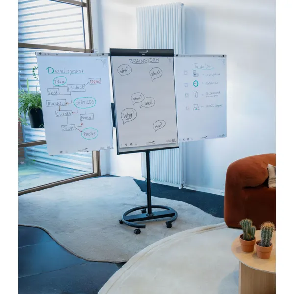 Flipchart SKETCH PRO, mobilní s kulatou podstavou
