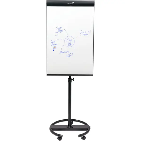 Flipchart UNIVERSAL Triangle s kulatou podstavou mobilní