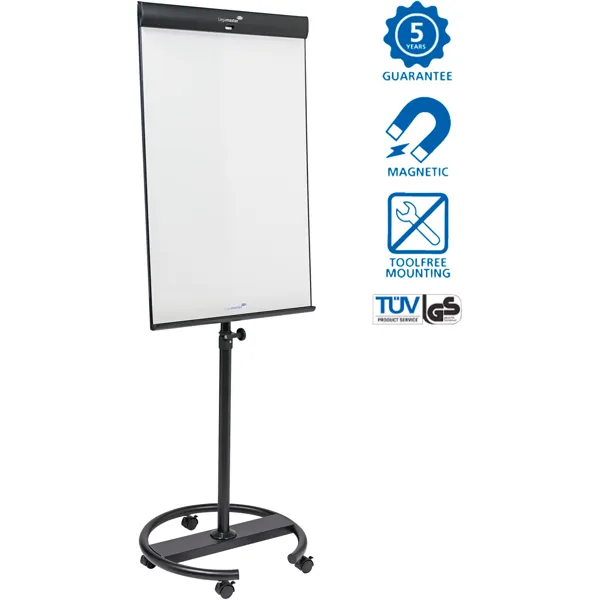 Flipchart UNIVERSAL Triangle s kulatou podstavou mobilní