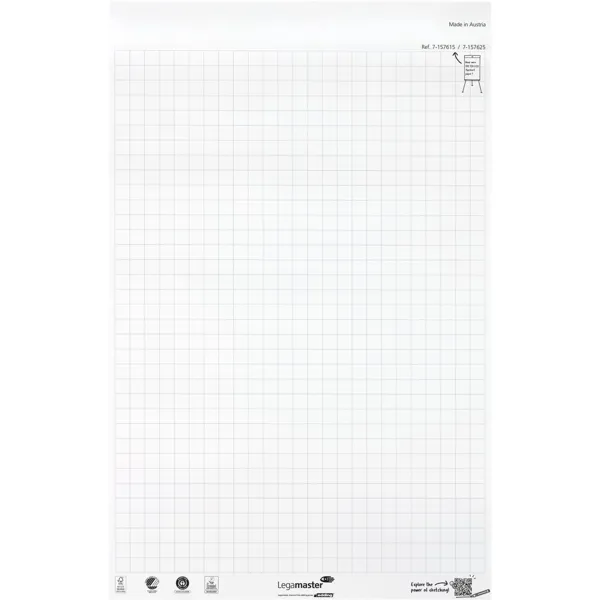 Flipchartový blok SKETCH ECO čtverečkovaný, 20 listů, 5 kusů