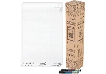 Flipchartový blok SKETCH ECO - čtverečkovaný, 50 listů, 2 kusy