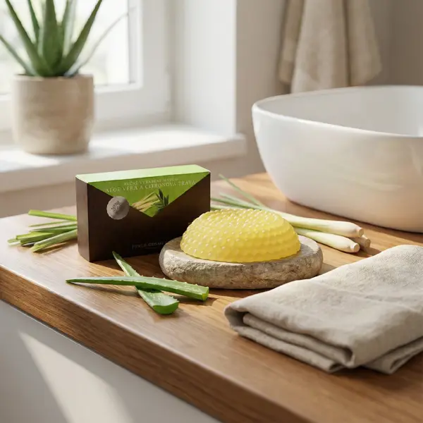Green idea Aloe vera a citronová tráva - mýdlo 115 g