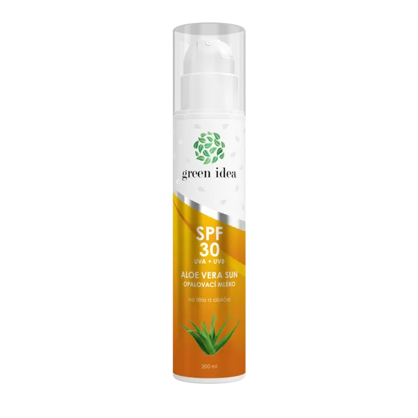 Green idea Aloe vera sun - opalovací mléko SPF 30 200 ml
