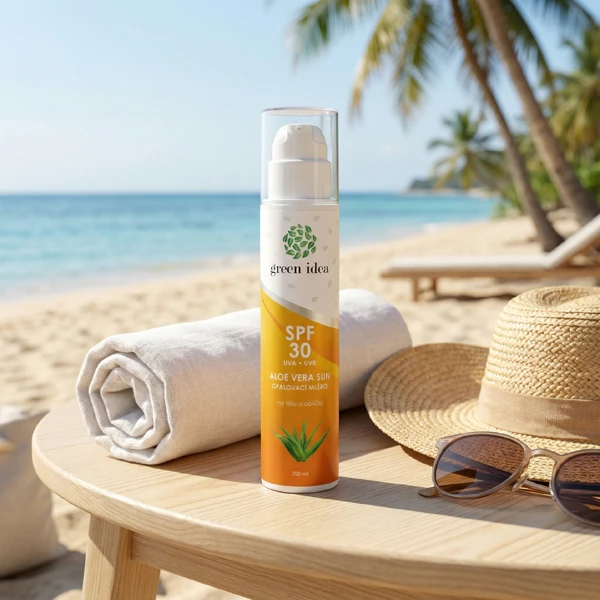 Green idea Aloe vera sun - opalovací mléko SPF 30 200 ml