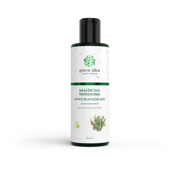 Green idea Alpská relax. směs mas. Olej 200 ml