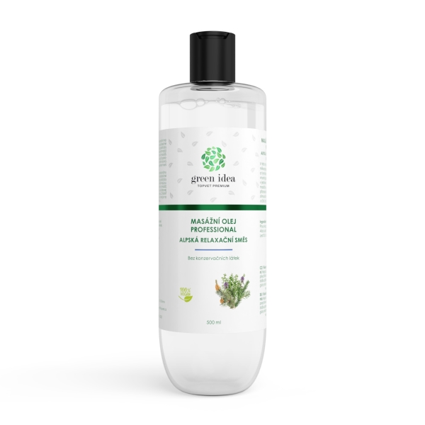 Green idea Alpská relax. směs mas. olej 500 ml