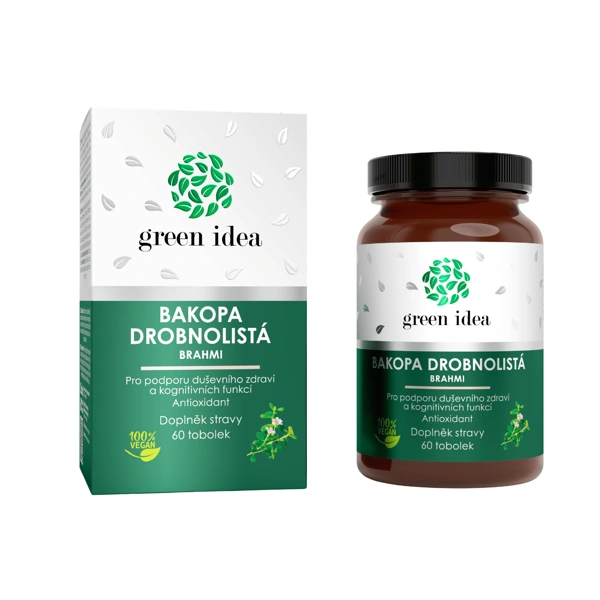 Green idea Bakopa drobnolistá - Brahmi - tobolky 60 ks
