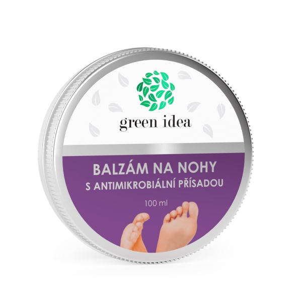Green idea Balzám na nohy s antimikrobiální přísadou 100 ml