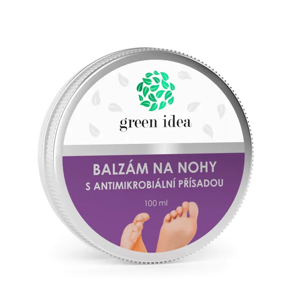 Green idea Balzám na nohy s antimikrobiální přísadou 100 ml