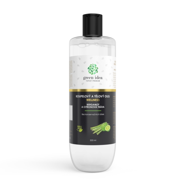 Green idea Bergamot a citronová tráva - koupelový a tělový olej 500 ml