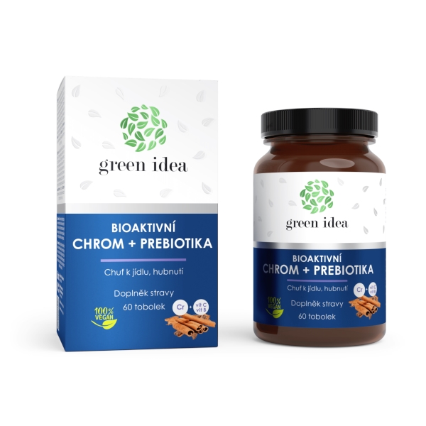 Green idea Bioaktivní chrom+prebiotika - tobolky 60 ks