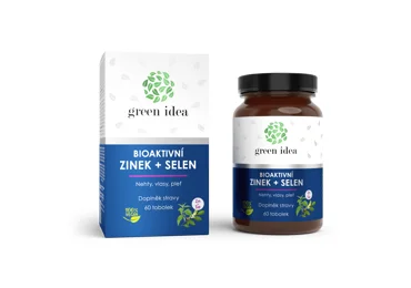 Green idea Bioaktivní zinek+selen - tobolky 60 ks