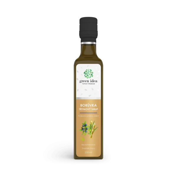 Green idea Borůvka sirup - třtinový 250 ml