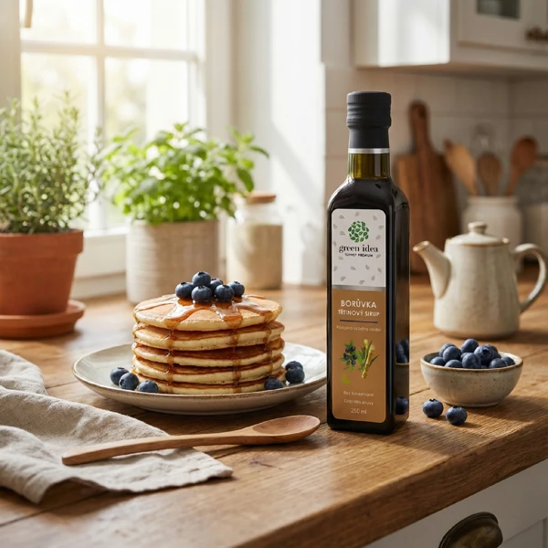 Green idea Borůvka sirup - třtinový 250 ml