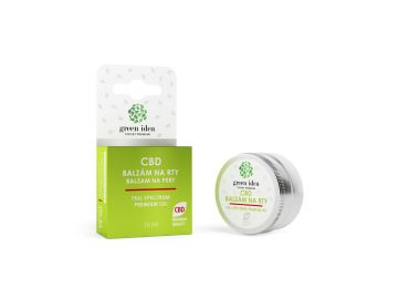 Green idea CBD balzám na rty 15 ml