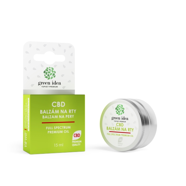 Green idea CBD balzám na rty 15 ml