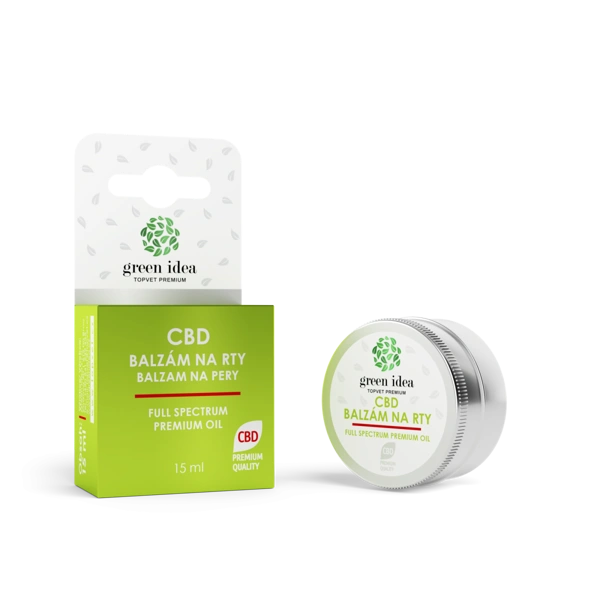 Green idea CBD balzám na rty 15 ml