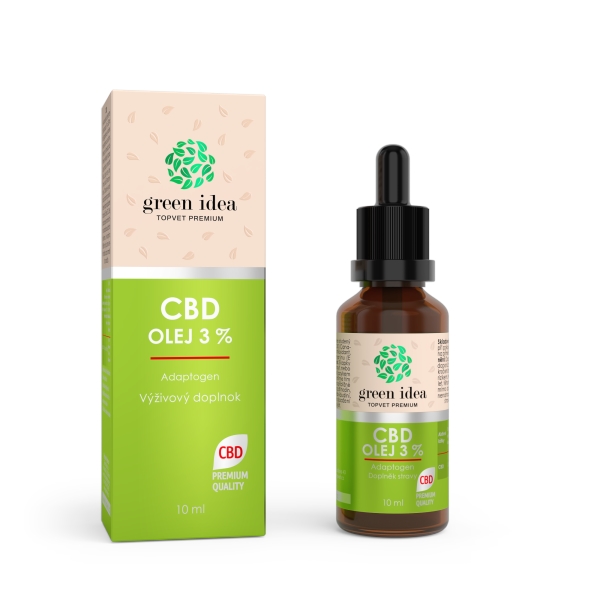 Green idea CBD olej 3 % 10 ml