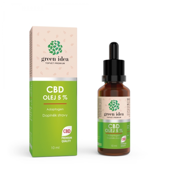 Green idea CBD olej 5 % 10 ml