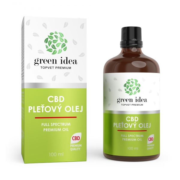 Green idea CBD pleťový olej 100 ml