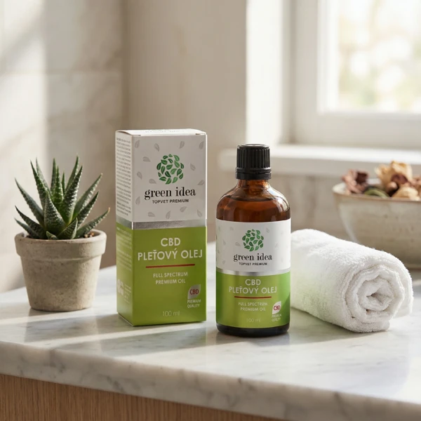 Green idea CBD pleťový olej 100 ml