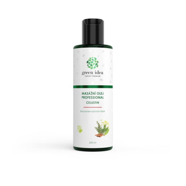 Green idea Celustin - masážní olej 200 ml