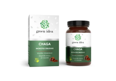 Green idea Chaga - tobolky 60 ks