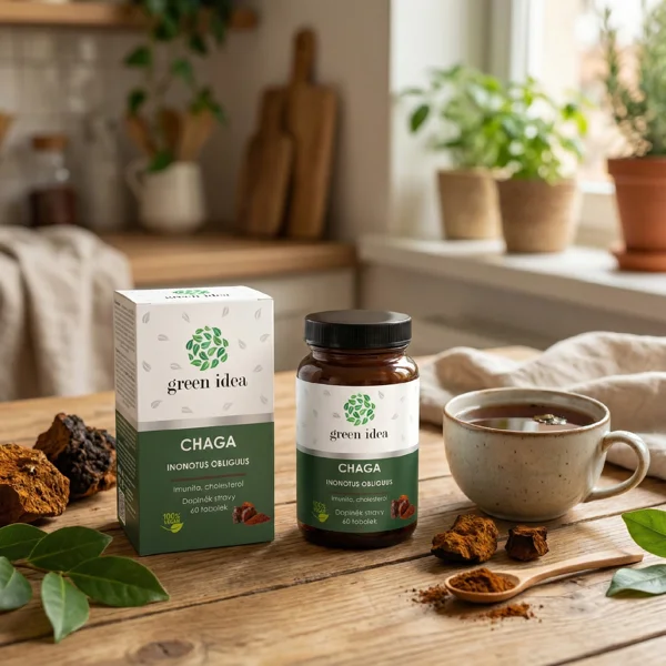 Green idea Chaga - tobolky 60 ks