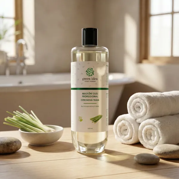 Green idea Citronová tráva masážní olej