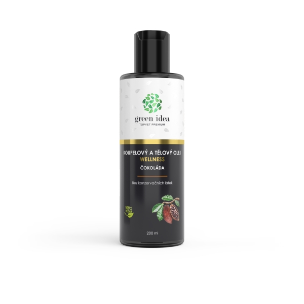 Green idea Čokoláda - koupelový a tělový olej 200 ml