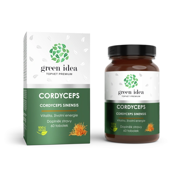 Green idea Cordyceps bylinný extrakt - tobolky 60 ks