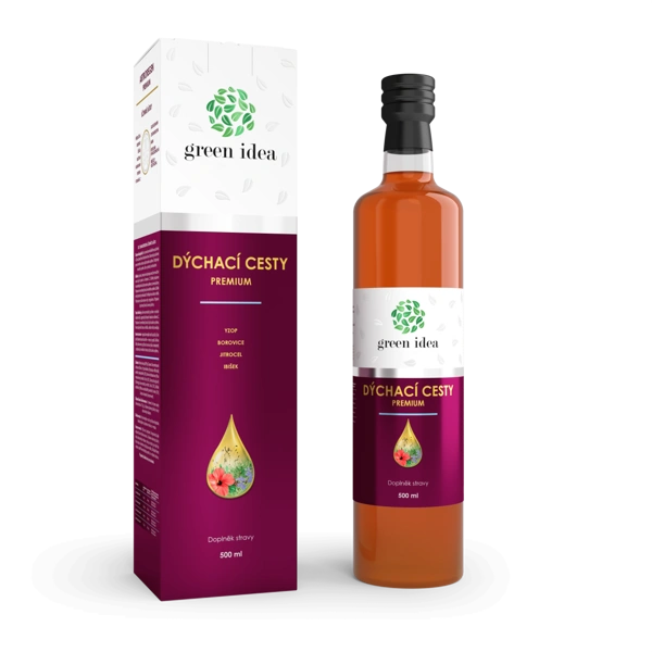 Green idea Dýchací cesty premium 500 ml