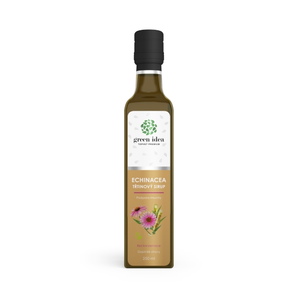 Green idea Echinacea sirup - třtinový 250 ml