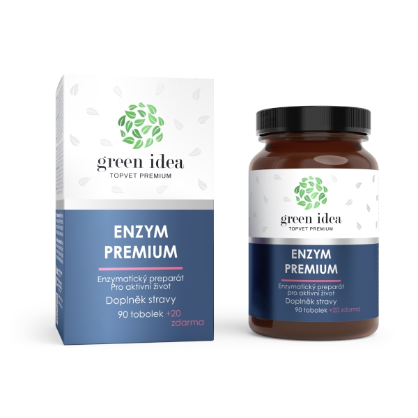 Green idea Enzym Premium - tobolky 90+20 zdarma 110 ks